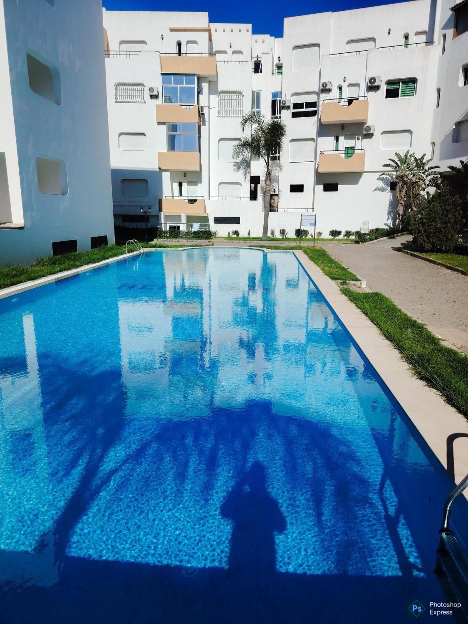 De Luxe - Climatise Sur La De Achakar Complexe Avec Piscine Tanger